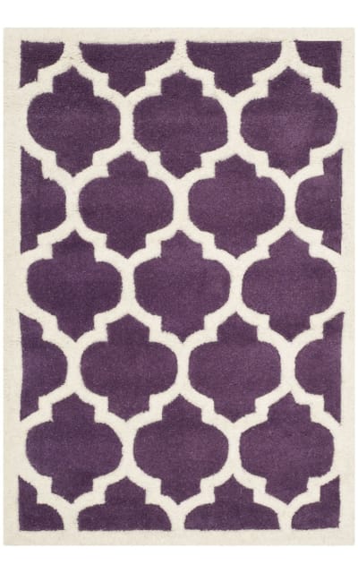 Chatham Cht733f Purple - Ivory Area Rug Clearance