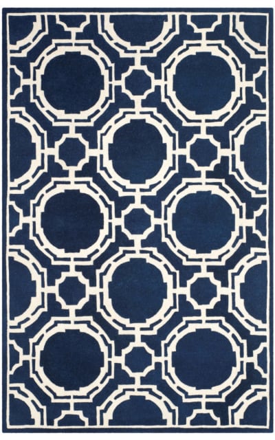 Safavieh Chatham Cht767c Dark Blue - Ivory Area Rug
