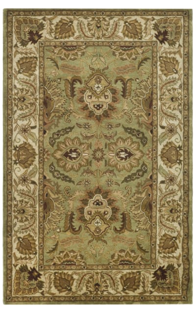 Classic CL239D Light Green - Ivory Area Rug Clearance