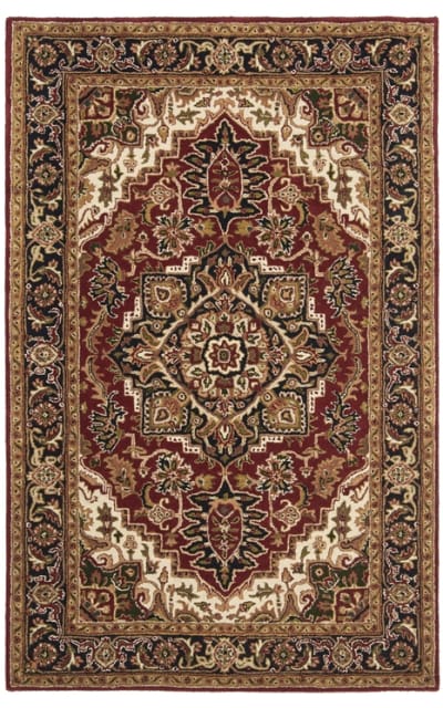 Classic CL763B Red - Navy Area Rug