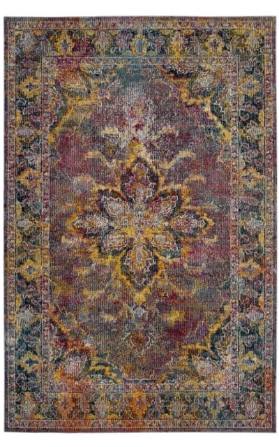 Crystal Crs508h Navy - Light Blue Area Rug