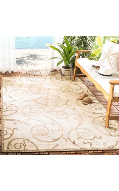 Courtyard CY2665-3001 Natural - Brown Area Rug