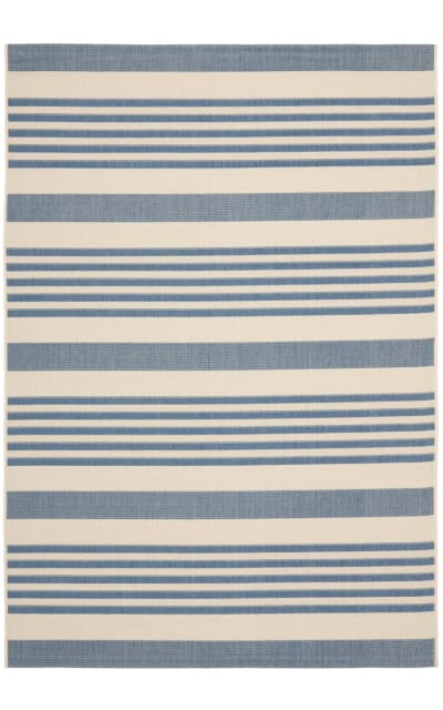 Courtyard CY6062-233 Beige - Blue Area Rug