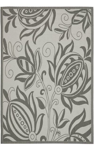Courtyard CY6109-78 Light Grey - Anthracite Area Rug