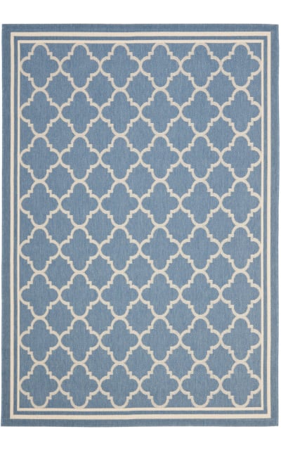 Courtyard CY6918-243 Blue - Beige Area Rug
