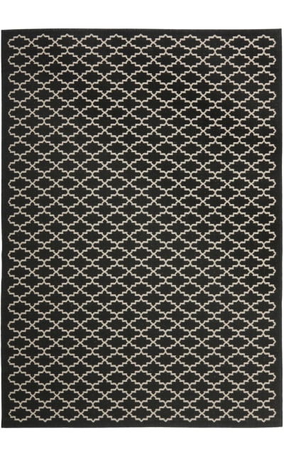 Courtyard CY6919-226 Black - Beige Area Rug