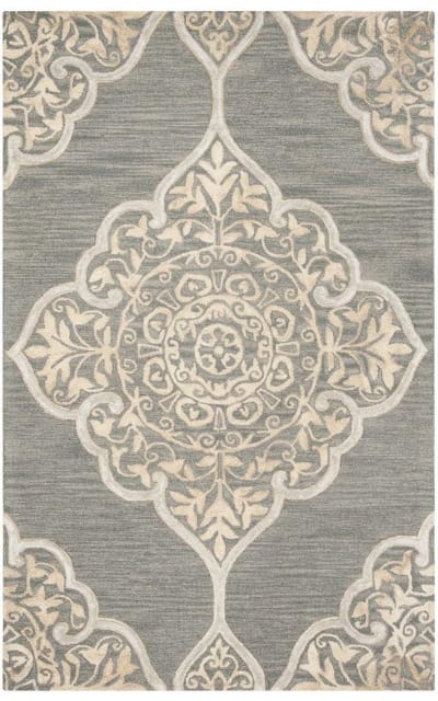 Dip Dye Ddy510b Slate - Beige Area Rug