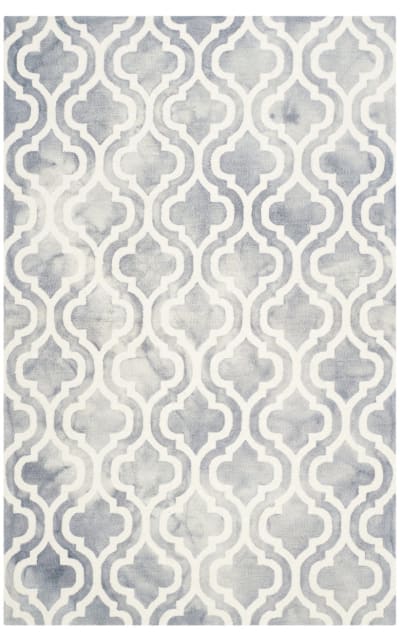 Dip Dye Ddy537c Grey - Ivory Area Rug