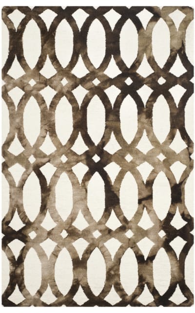 Dip Dyed Ddy675e Ivory - Chocolate Area Rug
