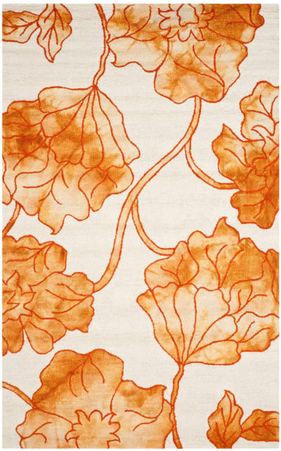 Dip Dye Ddy683a Ivory - Orange Area Rug