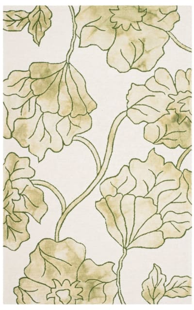 Dip Dye Ddy683b Ivory - Light Green Area Rug
