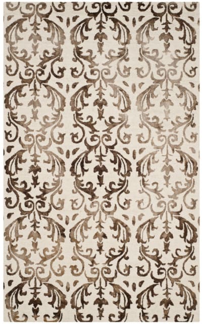 Dip Dye Ddy689b Ivory - Chocolate Area Rug