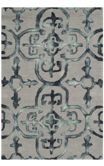 Dip Dye Ddy711b Grey - Charcoal Area Rug