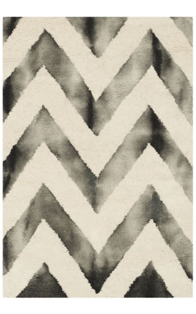 Dip Dye Ddy715d Ivory - Charcoal Area Rug