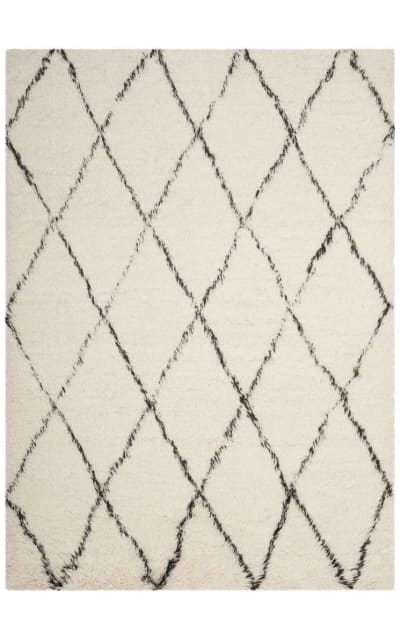 Safavieh Flokati Flk155a Ivory - Brown Area Rug