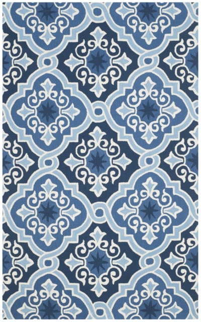 Four Seasons Frs231b Navy - Blue Area Rug Clearance
