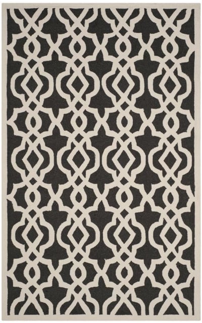 Four Seasons Frs466e Anthracite - Ivory Area Rug