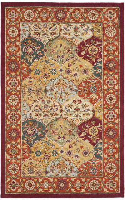 Heritage HG510B Multi - Red Area Rug
