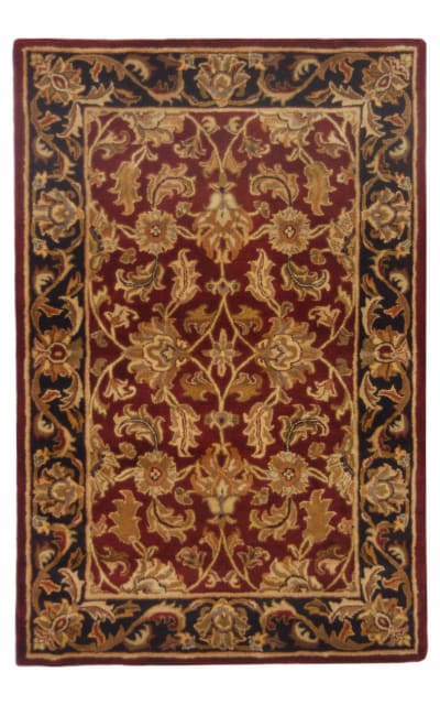 Heritage HG628C Red - Black Area Rug