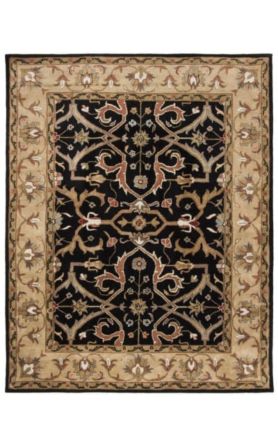 Heritage HG644A Charcoal - Beige Area Rug