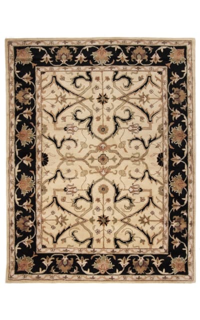 Heritage HG644C Ivory - Black Area Rug