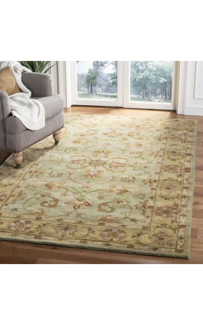 Heritage HG811A Green - Gold Area Rug