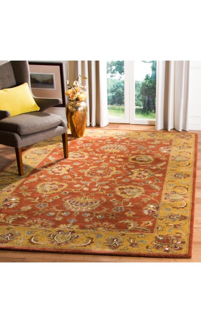 Heritage HG820A Red - Natural Area Rug