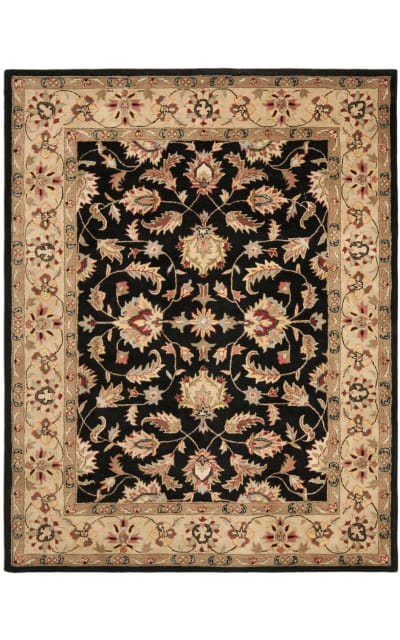 Heritage HG957A Black - Gold Area Rug
