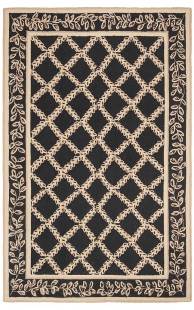 Chelsea HK230D Black - Gold Area Rug Clearance