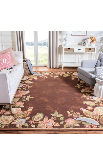 Chelsea HK314C Maroon Area Rug Clearance