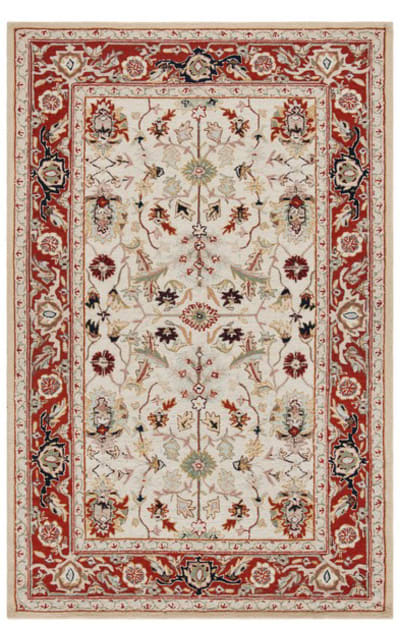 Chelsea HK751C Ivory - Red Area Rug Clearance