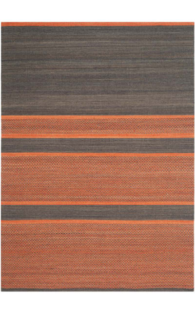 Safavieh Kilim KLM952C Dark Grey - Orange Area Rug