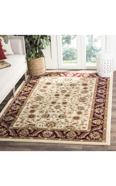 Lyndhurst LNH215A Ivory - Red Area Rug