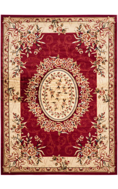 Lyndhurst LNH328C Red - Ivory Area Rug