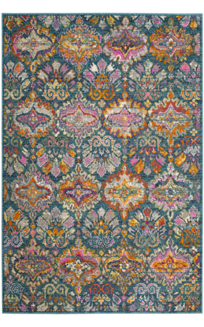 Madison Mad144a Blue - Orange Area Rug