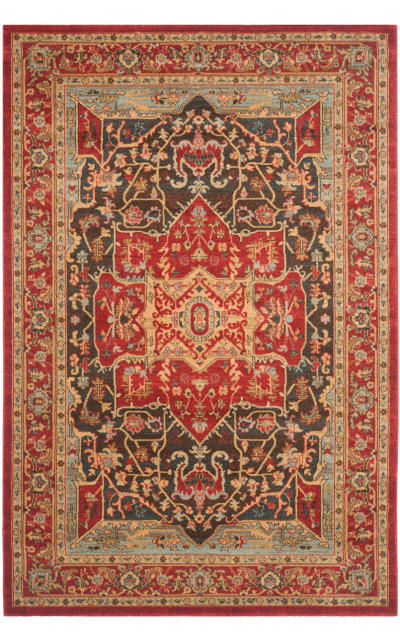 Mahal Mah625d Red Area Rug