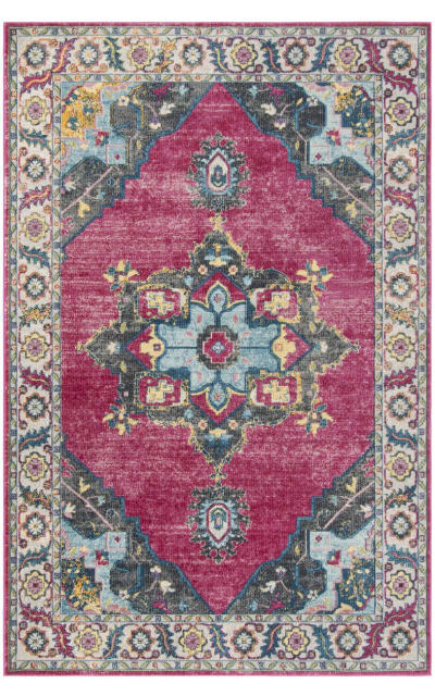 Merlot Mer108r Fuchsia - Multi Area Rug