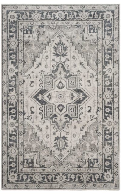 Maharaja Mhj423a Grey - Ivory Area Rug
