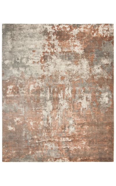 Mirage Mir338p Rust - Silver Area Rug
