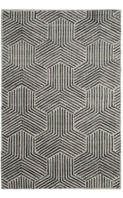 Mirage Mir351a Light Grey - Charcoal Area Rug