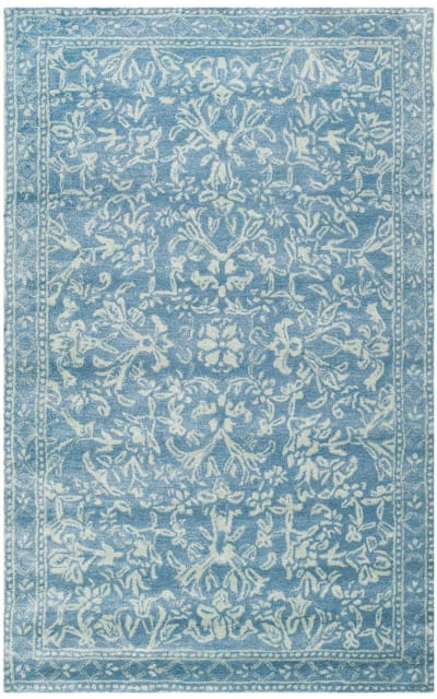 Martha Stewart Msr3820b Blue - Ivory Area Rug
