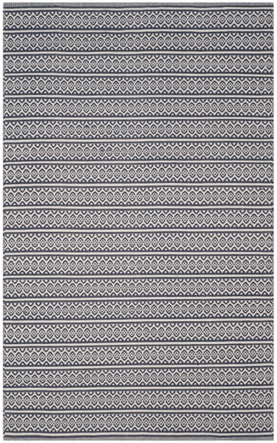 Montauk MTK341B Ivory - Navy Area Rug