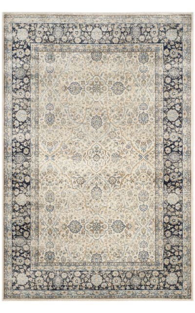 Safavieh Perisan Garden Vintage Pgv606d Ivory - Navy Area Rug Clearance