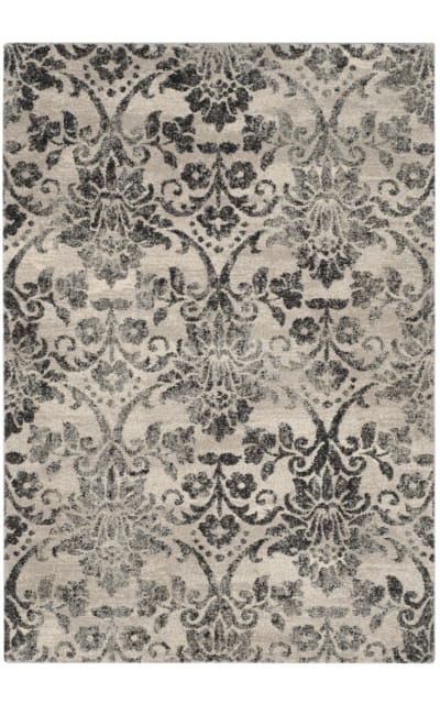 Retro Ret2184 Cream - Grey Area Rug