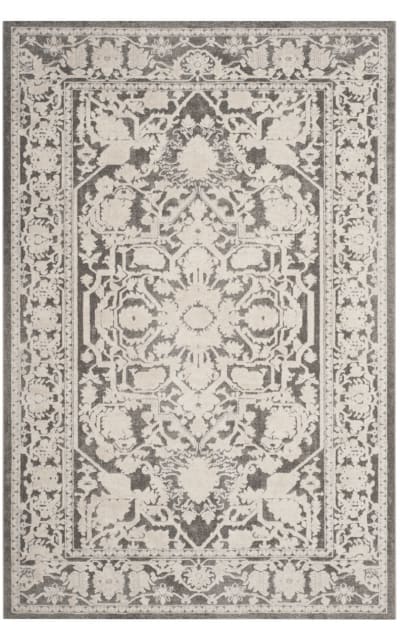 Reflection Rft665b Dark Grey - Cream Area Rug