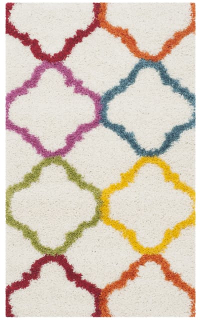 Safavieh Kids Shag Sgk563a Ivory - Multi Area Rug