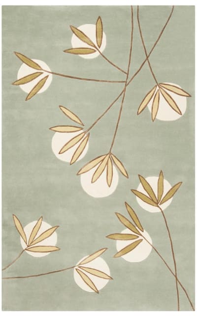Soho SOH328A Light Blue - Green Area Rug