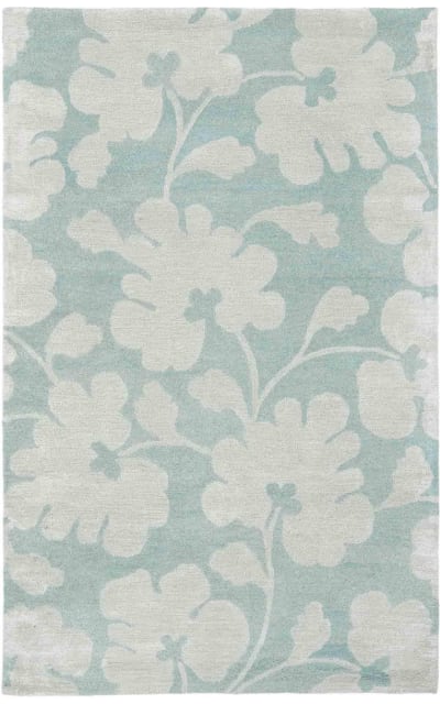 Soho SOH419B Light Blue - Silver Area Rug Clearance