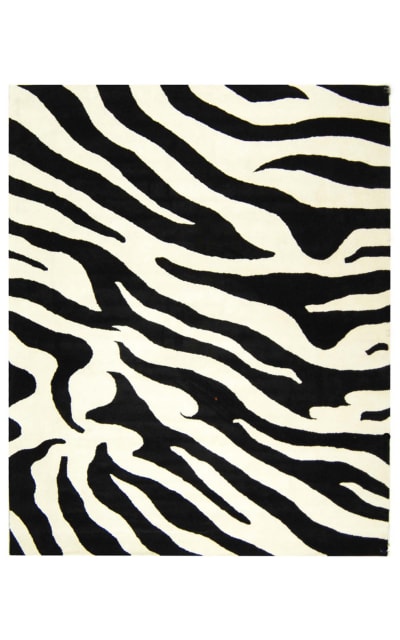 Soho SOH717A White - Black Area Rug