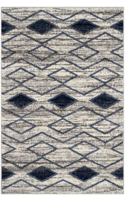 Tunisia Tun299p Light Grey - Blue Area Rug